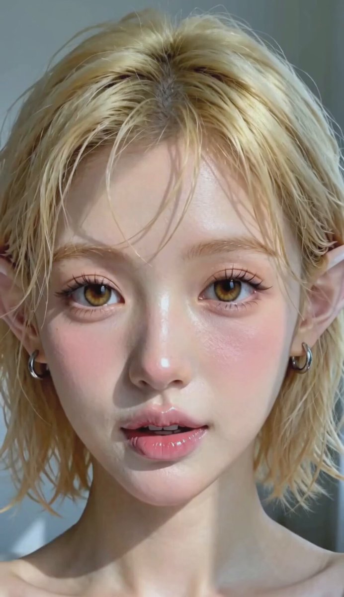 精灵少女微表情特写 成片预览